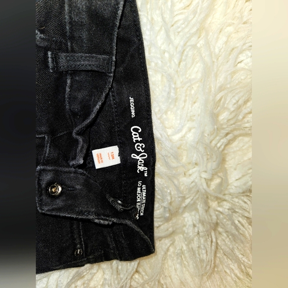 2 Cat & Jack/12 M/Mid Rise Denim Jeggings - Picture 5 of 6